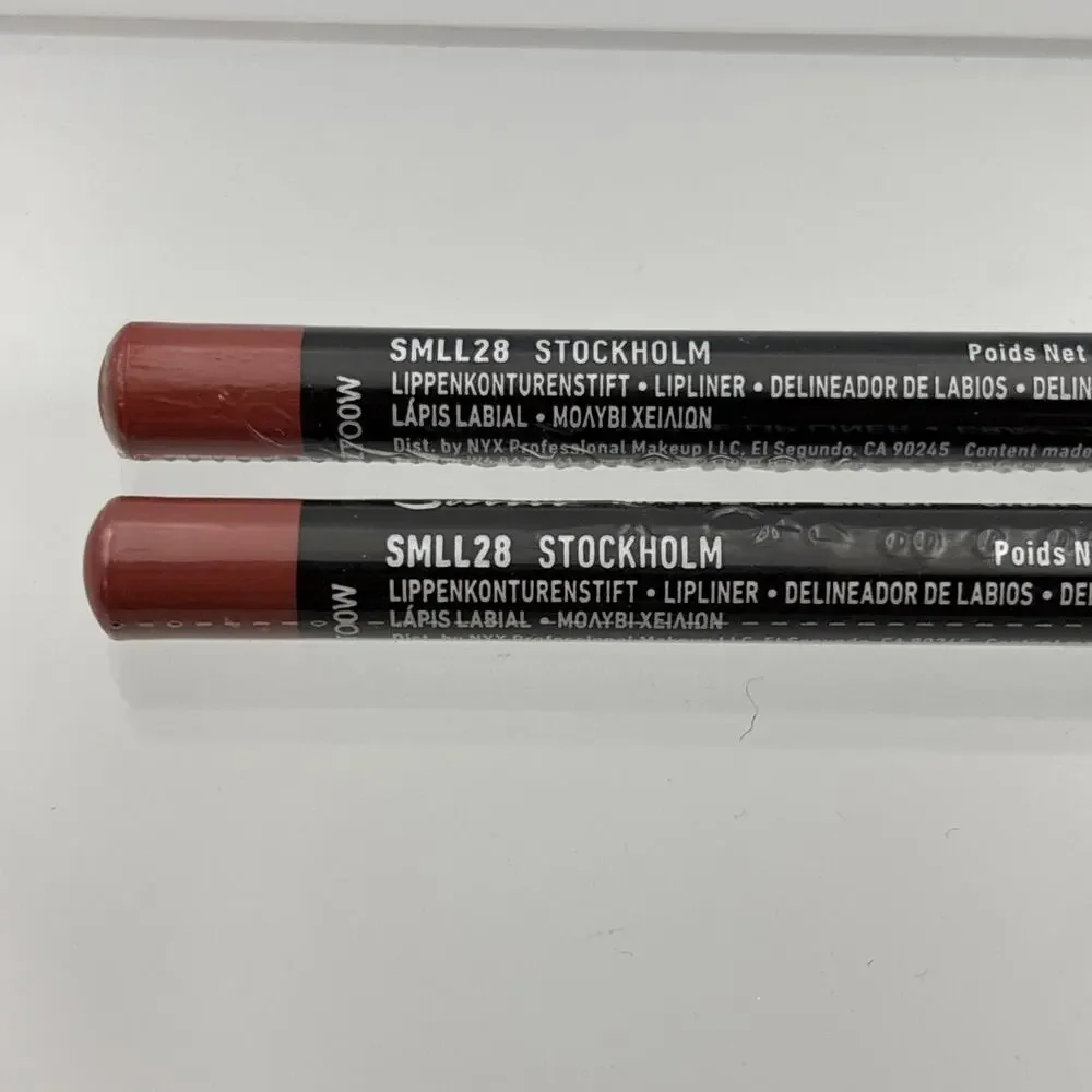 Lot of 2 NYX Suede Matte Lip Liner #28 STOCKHOLM 0.03oz / 1 g *NEW*